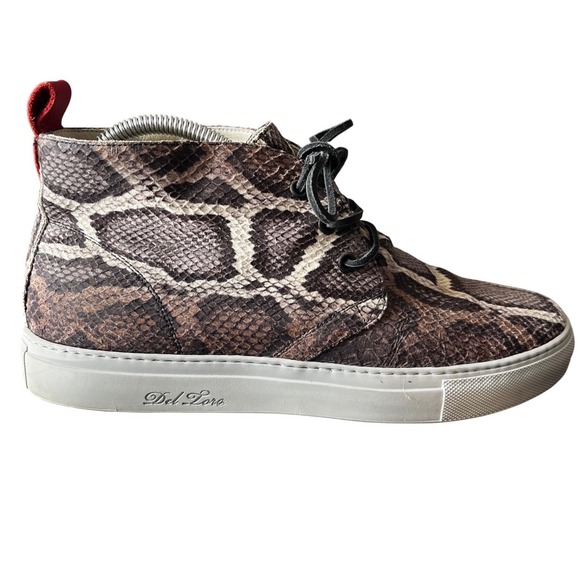 Del Toro Other - Del Toro Python Snake Print Leather Chukka Boots Made in Italy Size 9 xlnt cond!